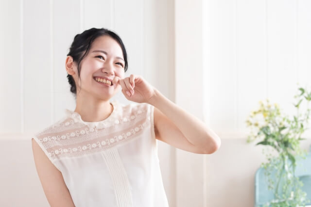 元気そうな女の人